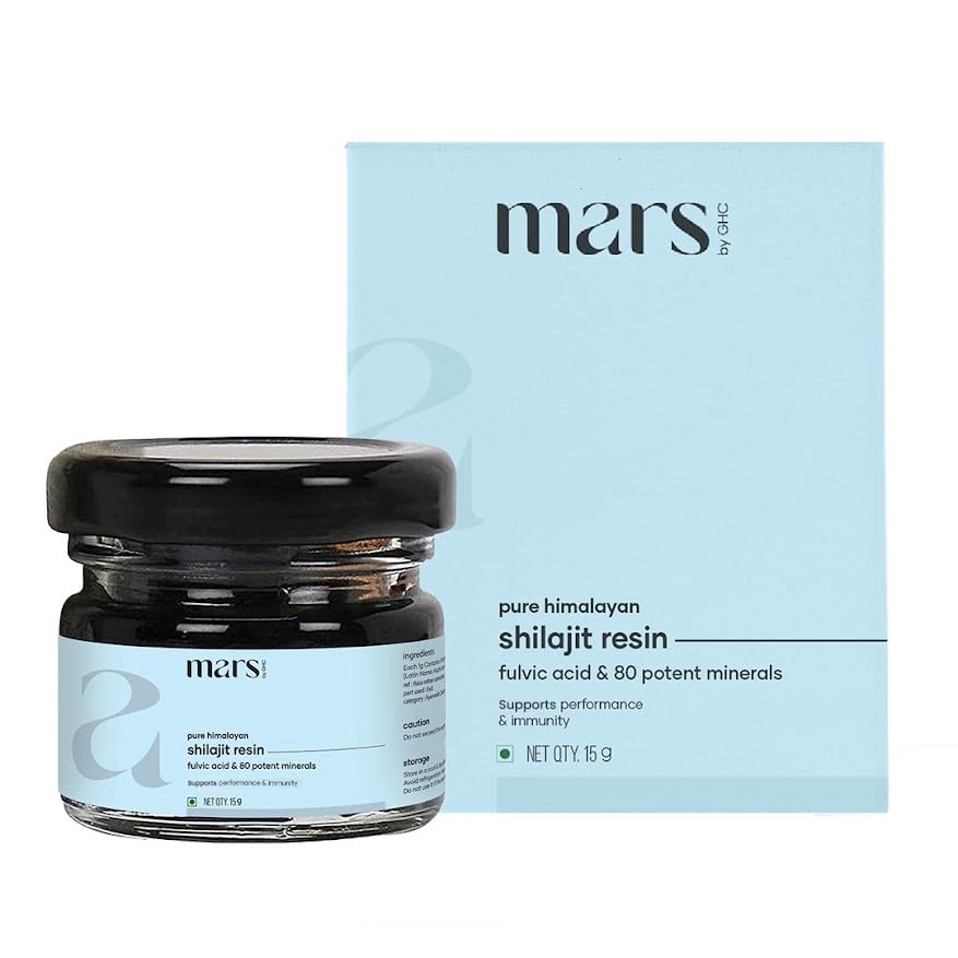 Resina de Shilajit Orgânico do Himalaia de Marte Resina Natural Fonte do Himalaia     , Suporta Vitalidade, Energia e Bem-Estar Geral , 15g , pacote de 1