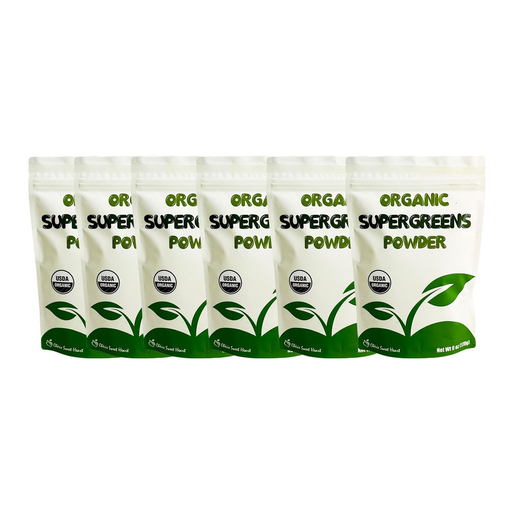Cherie Sweet Heart Supergreens Powder - Green Superfood - Organic Greens Powder Super Greens - Smoothie Powder - Superfood Powder - Powder Greens - 2.25LB Super Verdes Pó - 204 Servings