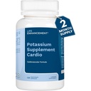 Life Enhancement High Potency Potassium Supplement Cardio synergestic Formula, 750mg Potassium/500 mg Taurine Supports and optimizes Cardiovascular Health Made in USA (120 Capsules – 60 Servings)