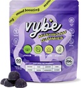 Vybe Daily Nootropic Gummies – 8-em-1 Cogumelo e Suplemento Cérebro Adaptogen para Foco, Energia e Mood com Mane de Leão, Cordyceps, Reishi, Chaga, Ashwagandha (Blueberry, 60-Count)