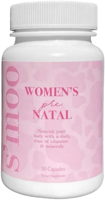 Vitaminas pré-natais para mulheres com ferro, vitamina D, cálcio e mais, apoia gravidez saudável e desenvolvimento do bebê - mantém células vermelhas do sangue e sistema nervoso - gravidez precoce deve ter - 30 Caps