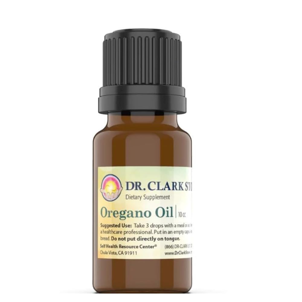 Dr. Clark 100% Puro Óleo de Orégano – 10cc, Antioxidante Natural e Suporte Imune