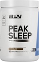 NUTRIÇÃO DE DESEMPENHO BARRE, BPN Peak Sleep Night-Time Supplement Apoio ao Sono, Hot Drink Mix Powder, 30 Servings, Chocolate