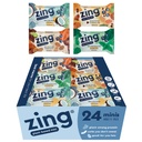 Zing Kids Protein Bars Variety Pack, Gluten Free 100 Calorie Mini Bares com alta proteína, Vegan Nutrition Bars, Dairy Free Plant Based Protein - 24 contagem