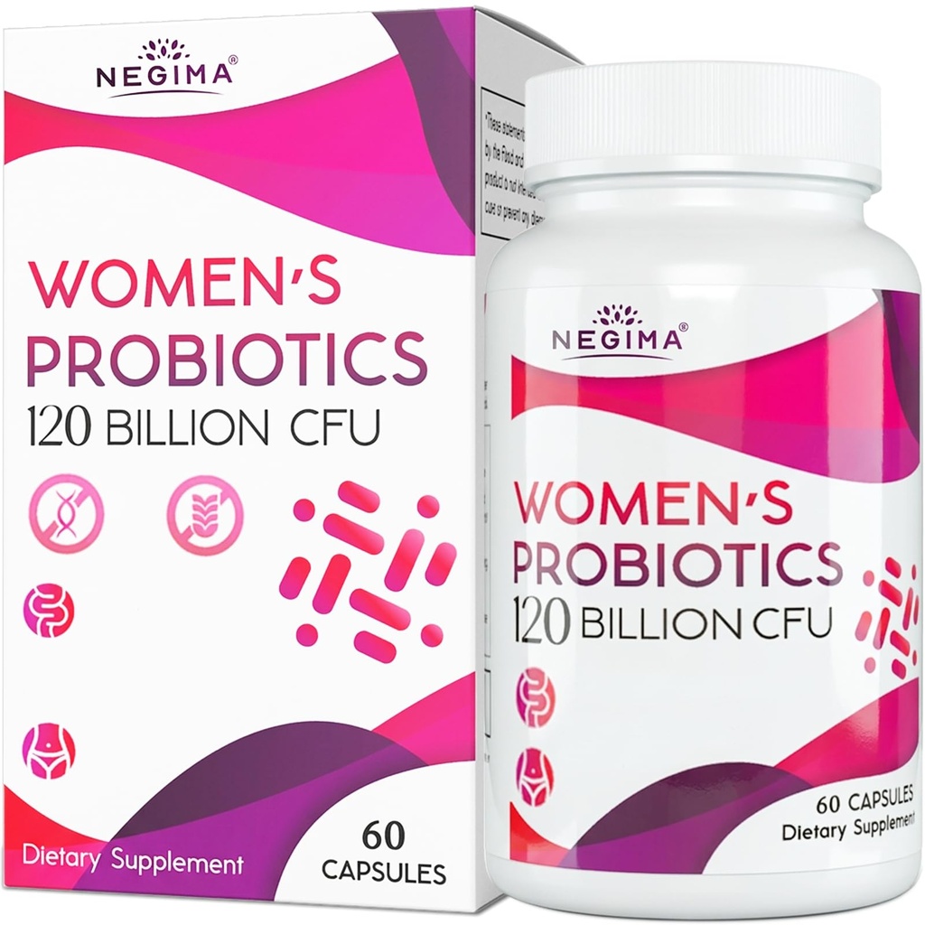 Negima Menopausa Suplementos para Mulheres, 120 bilhões de UFC Probióticos para Mulheres, 13-em-1 Herbs & Botanicals Complex, para Menopausa - 60 Caps