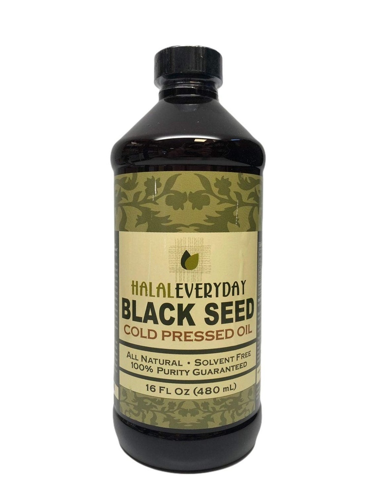 Puro óleo de semente preta - 16 OZ - 100% Puro e frio prensado semente preta - Não-GMO e Vegan - Nigella Sativa