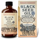 Óleo de semente preta etíope 16 onças – Força extra 3x Thymoquinone – 100% Puro frio-Pressed Nigella Sativa – Imune, articulação, cabelo e suporte da pele