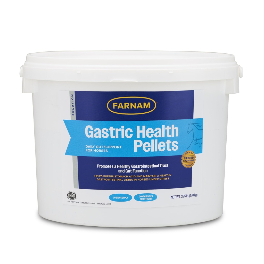 Farnam Gastric Health Pellets, diário gut e digestive suplemento de saúde para cavalos ajuda a manter um saudável trato gastrointestinal e função gut