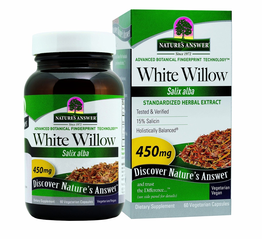 A resposta da natureza Willow branco □ Promove saúde geral e bem-estar □ Vegan, Gluten-Free, Não-GMO & Kosher Certified