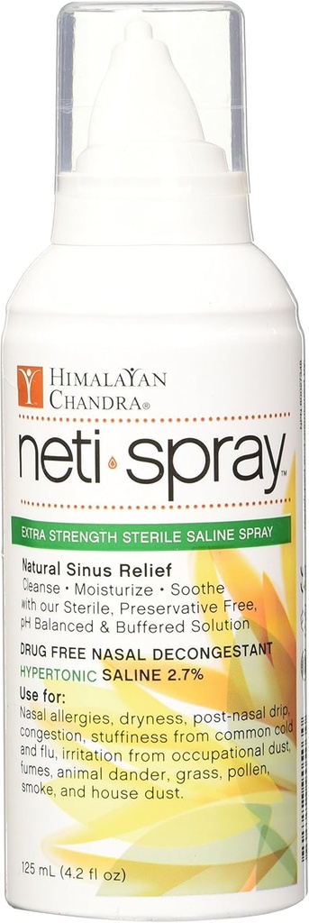 Himalaia Chandra Hypertonic Adult Neti Spray, 4.2 Onça