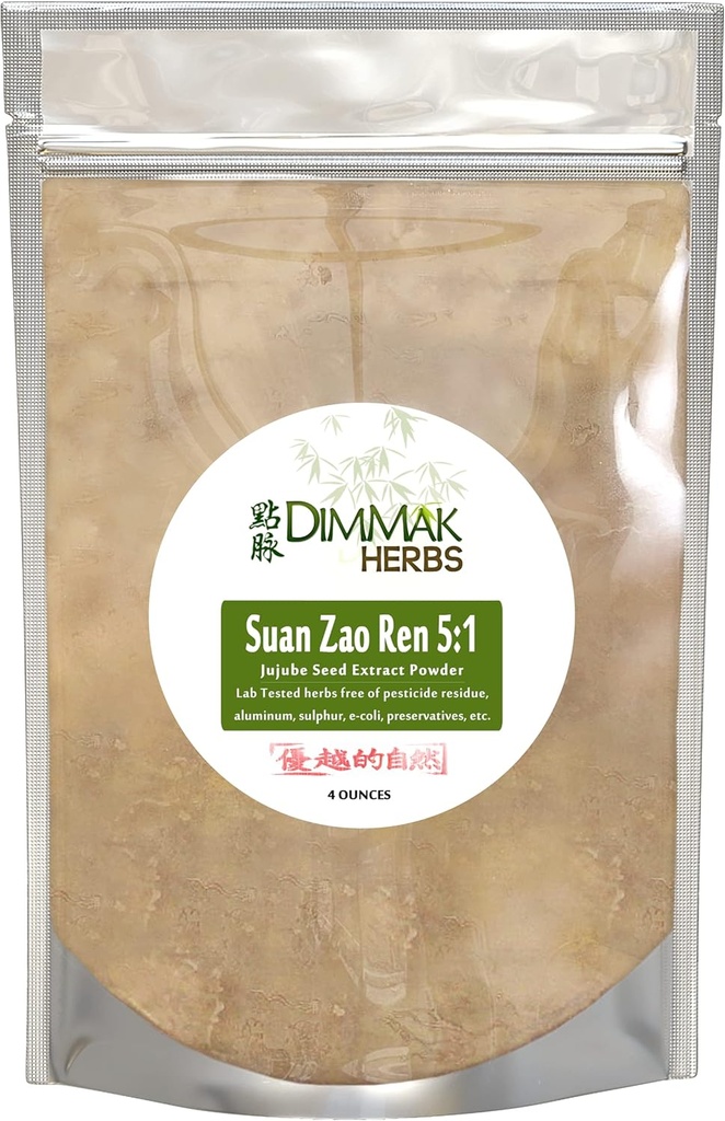 Dimmak Herbs Organic Suan Zao Ren 5:1 Extrato Extraído Extraído Extraído de Força Extraído em Pó .
