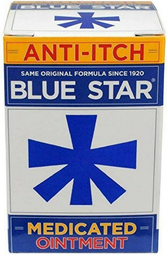 Estrela Azul Anti-Itch Pomada Medicada 2 onças (Pacote de 10)