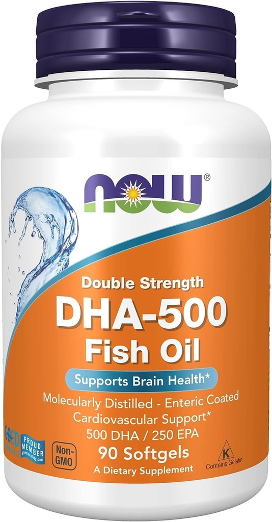 Agora Alimentos DHA- 500 mg suporta função cognitiva, 90 sgels
