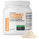 Bronson não ácido vitamina C pó de sódio Ascorbato não OGM Cristais finos solúveis - Sistema imunológico saudável, antioxidante e proteção celular, 1 quilograma (2,2 lbs, 35,3 onças)