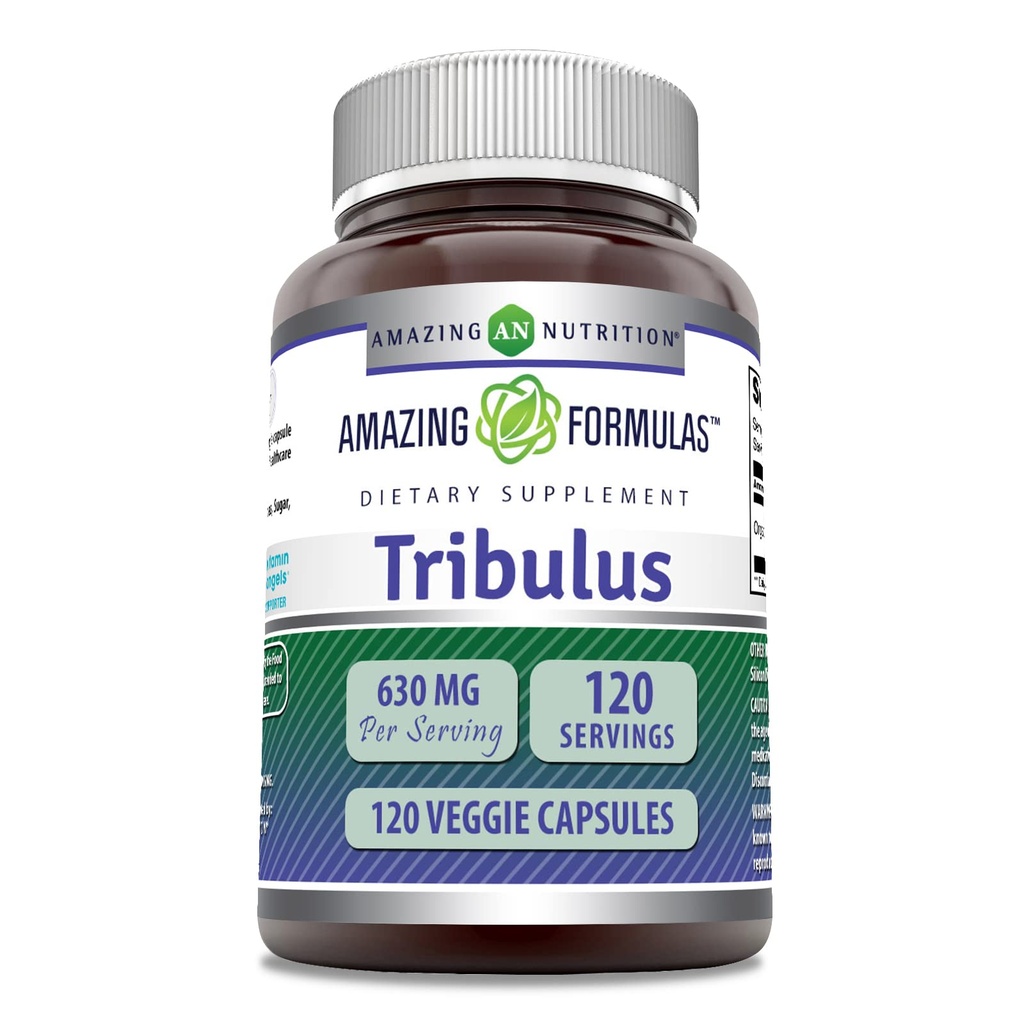 Fórmulas surpreendentes Orgânico Tribulus Terrestris Extract Supplement (Suplemento) 630 Mg Por Servindo (Suplemento) 120 Cápsulas Veggie (Unidade)