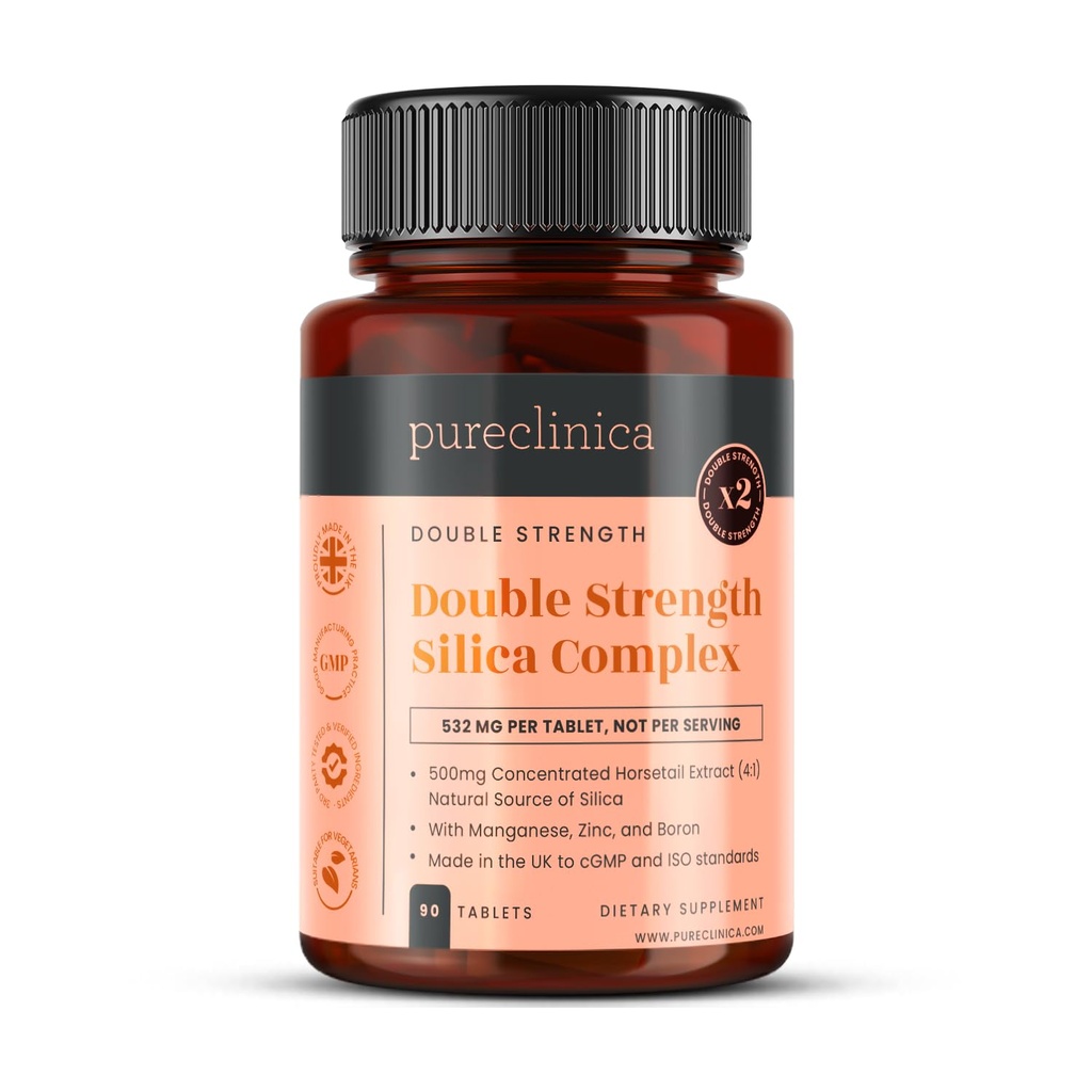 Complexo de Sílica de dupla resistência – Fornecimento de 3 meses! (2000mg Horsetail Extract x 90 Comprimidos)