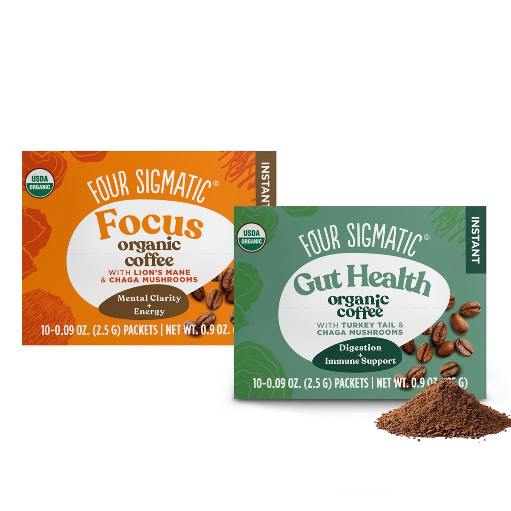 Pacote de café Sigmatic Mushroom Mix de 2 - Mane Leão e Chaga & Cordyceps e Chaga