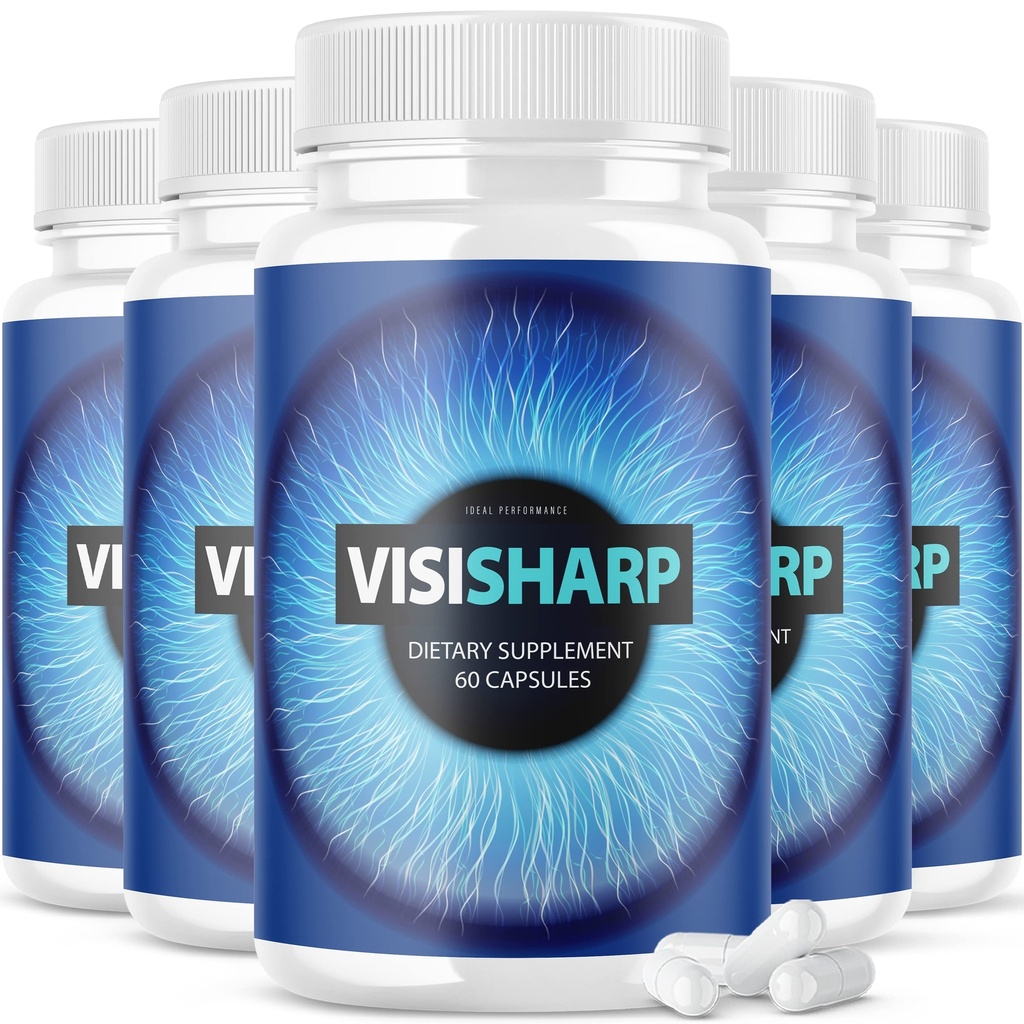 (5 Embalagem) Visisharp Advanced Eye Health Formula para Eyes Pills Visi Sharp Supplement (300 Cápsulas)