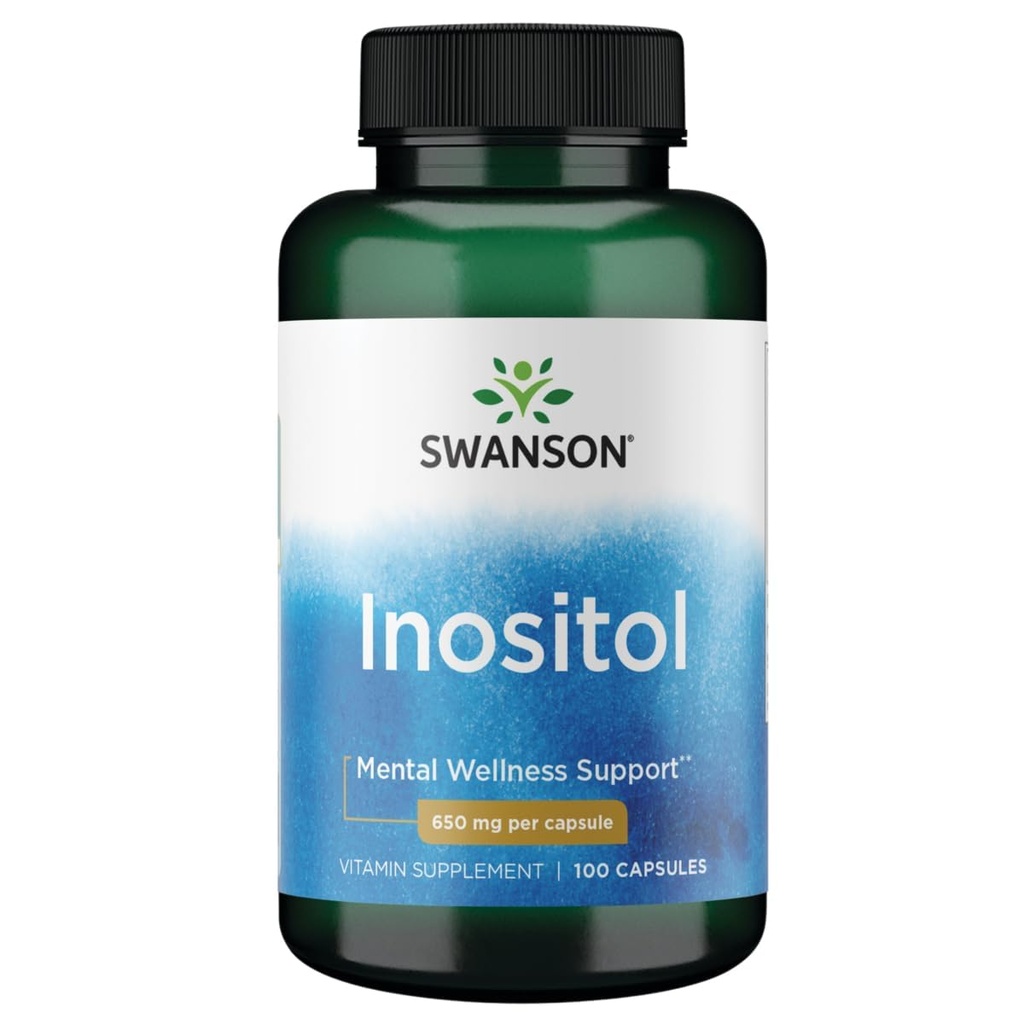 Swanson Inositol 650 Milligrams 100 Cápsulas