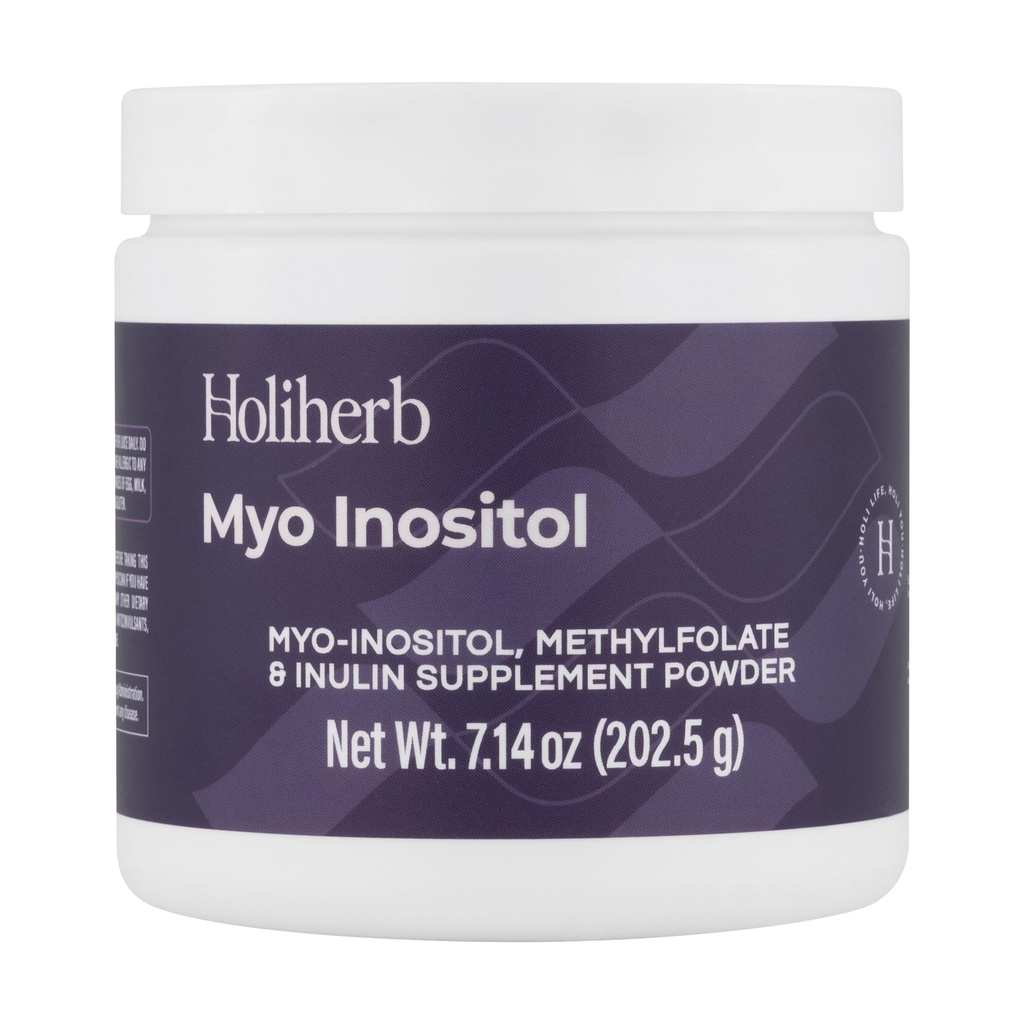 Holiherb Myo Inositol + Suplemento de metilfolato para as mulheres Suplementos de fertilidade para o equilíbrio hormonal e apoio à saúde ovariana   , 4g de Myo Inositol por serviço ,