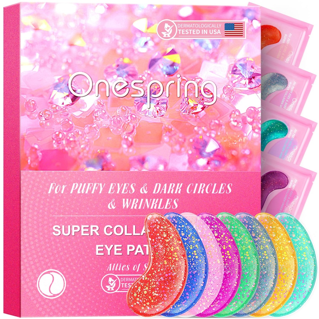 Sob patches de olhos (24 pares) - Eye Gel Pads para rugas, Puffy Eyes, Círculos escuros, Sacos de olhos, Colágeno natural Gels Pads, Sob máscaras de olhos Patches para refrescar, revitalizar