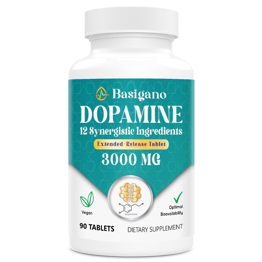 Suplemento de Dopamina Natural - 90 Comprimidos (Pacote de 1)