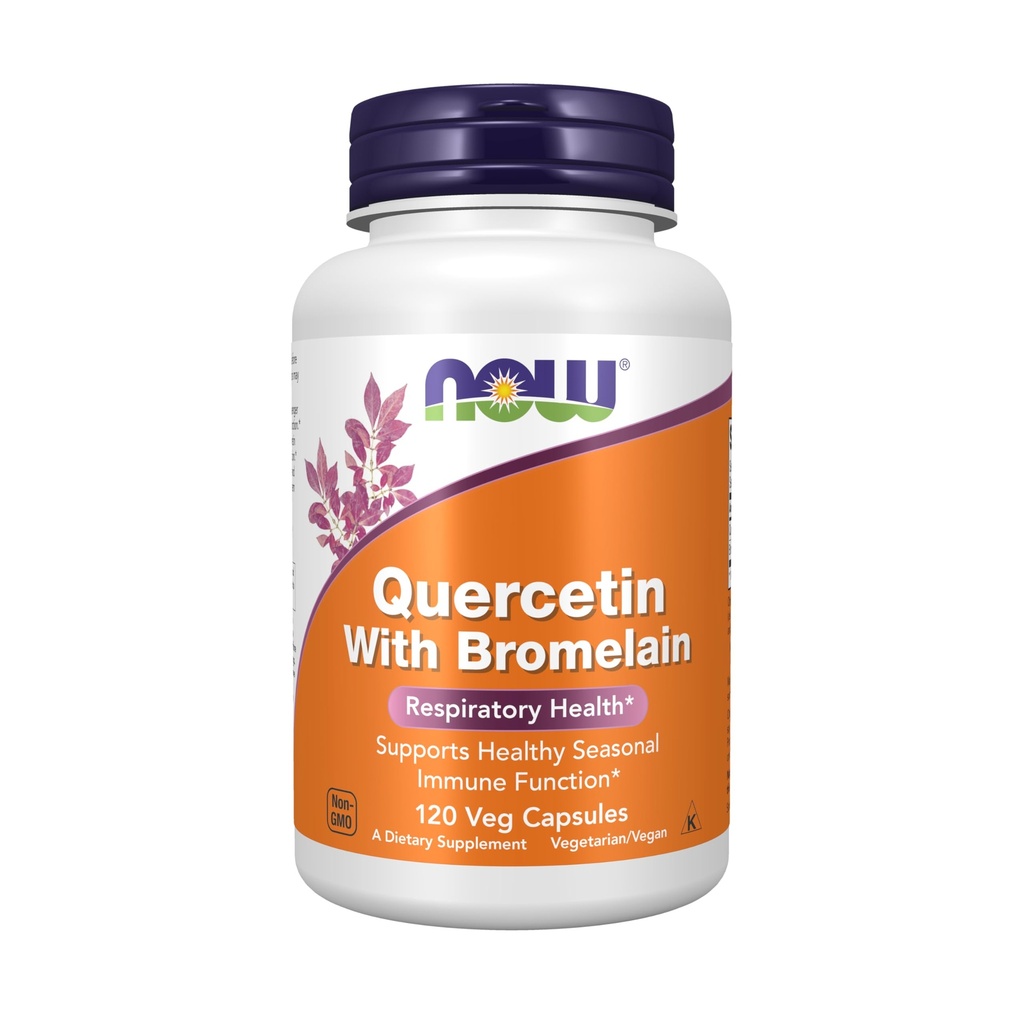 Now Foods Supplements, Quercetin with Bromelain, Balanced Imune System*, 120 Veg Capsules
