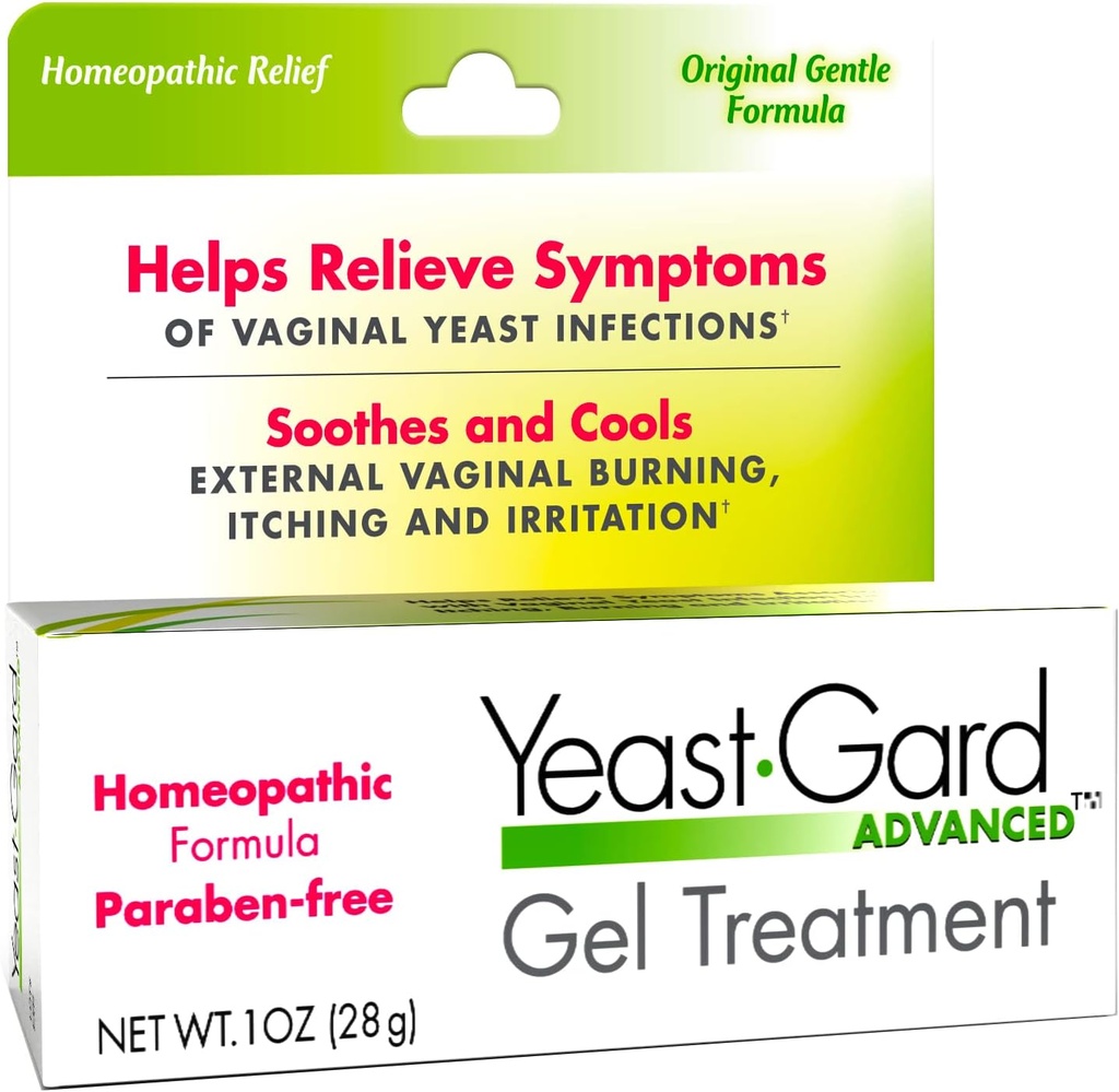 YeastGard Advanced tratamento homeopático de levedura Gel vaginal - Branco 1 oz