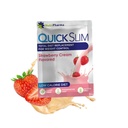 Rápido Slim alta proteína peso tremores de peso para mulheres e homens, completa substituição de farinha em pó, baixo carboidratos Diet Shakes, jejum intermitente, Keto, sem glúten (1 porção, creme de morango)