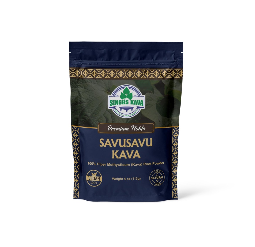 SINGHS Premium Quality Noble Fiji Kava - SAVUSAVU KAVA (16 onças)