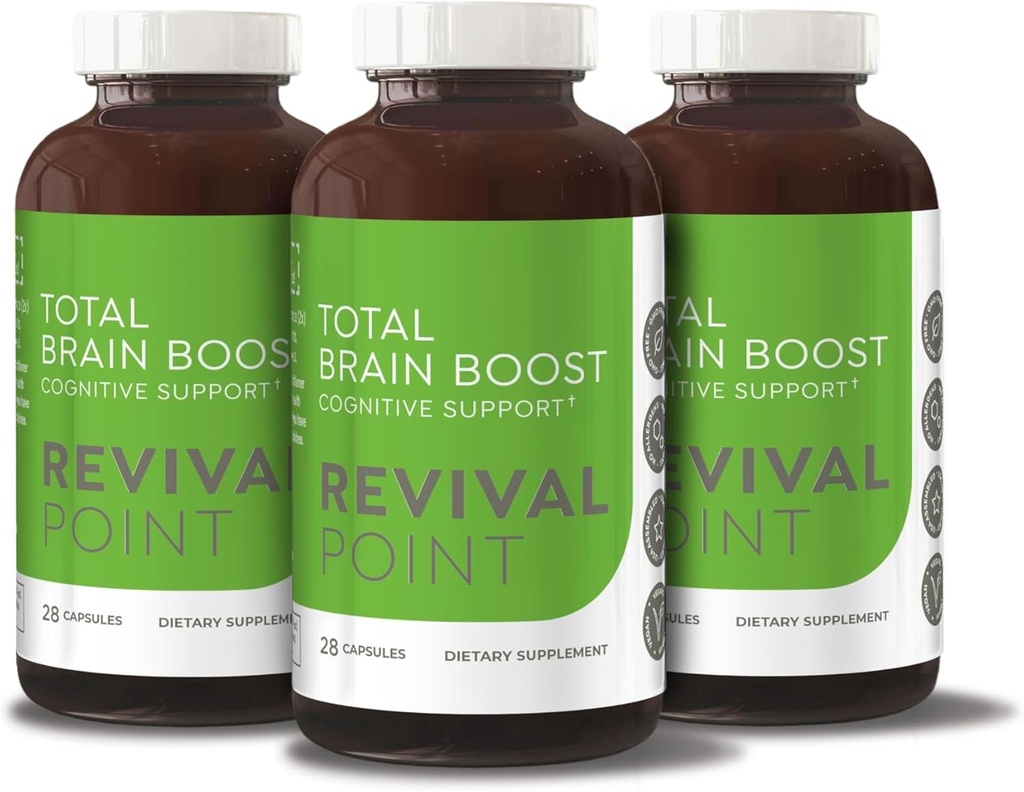 Total Brain Boost Suplemento - 3 Garrafas