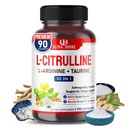 Cápsulas L-Citrulina Suplemento Enriquecido com L-Arginina, Taurina, Creatina, Tongkat Ali, Fadogia Agrestis
