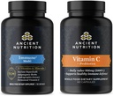Ancient Nutrition Multi Imune Cápsulas, 90 Count + Vitamina C + Probióticos Cápsulas, 60 Count