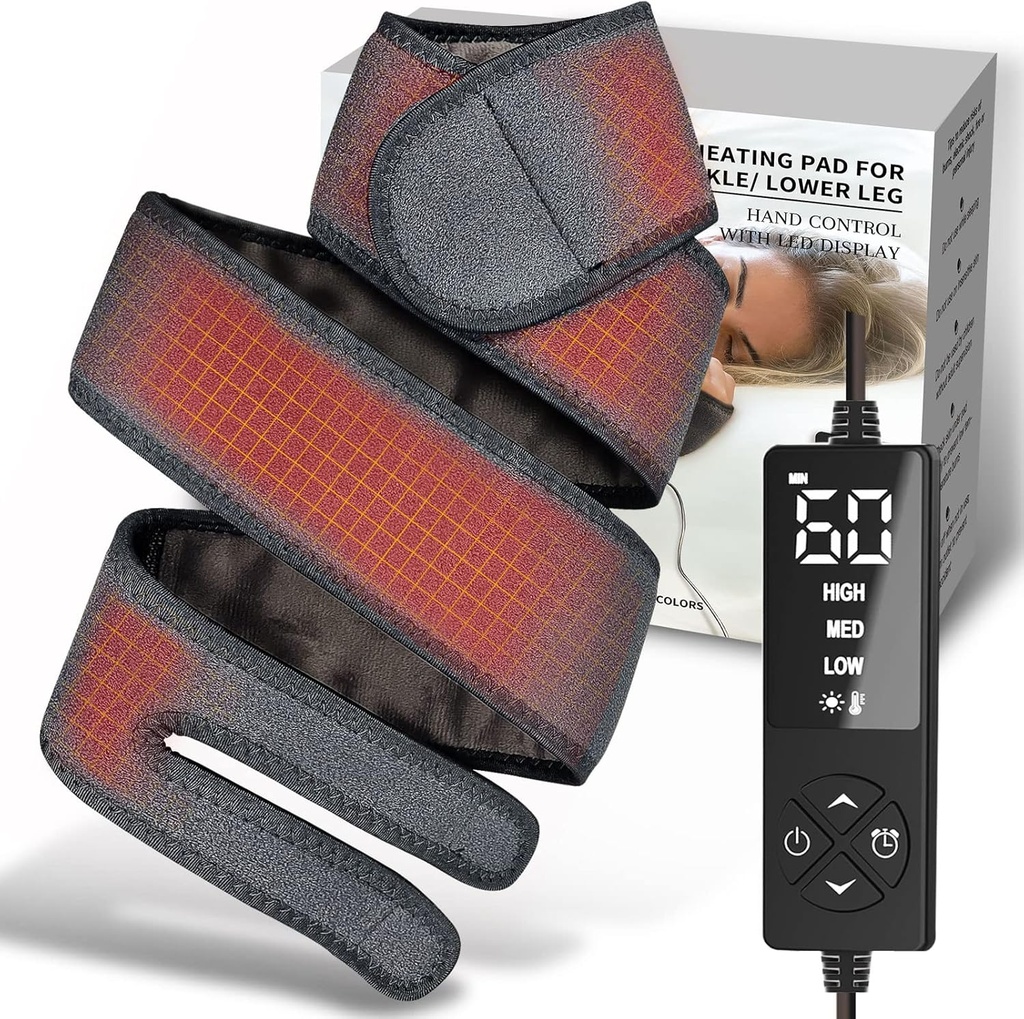 Longa pequena almofada de aquecimento para mãos pulso braço cotovelo alívio da dor, envoltório aquecido para golfistas cotovelo de tênis, Cubital Carpal Túnel, joelho articular Artrite perna tornozelo plantar Fasciitis, Aquiles tendonitis
