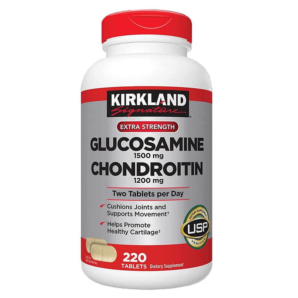 Kirkland Signature Glucosamina & Chondroitin, 220 Comprimidos (4 Embalagem)