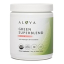 Alaya Organic Super Greens Powder - Premium Green Juice Superfood Supplement Powder - Adaptogens, Antioxidantes & Probióticos Mistura - USDA Organic, Non-GMO, Vegan - 30 Servings (Mistured Berry)