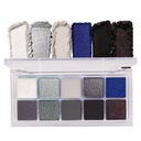 BINGBRUSH 10 cores Black Smokey Eyeshadow Pallet, Cool Toned Shimmer Glitter Eyeshadow, Natural Neutral Smokey Shiny Eyeshadow Ultimate Makeup Palette, Kit Vibrant Make Up Pallets