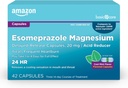 Cuidados Básicos Esomeprazol Cápsulas de Release Atrasada 20 mg, Redutor de Ácido, Menta Fresca, 42 contagem (3 embalagens de 14)