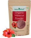 Hibisco orgânico em pó para mulheres e homens (100 gm, pacote de 1) Cuidado ayurvédico para aumentar a pele ea saúde do cabelo, 100% Natural & Vegan Friendly, Rico em Antioxident & Vitamina C,