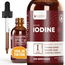Iodo Ativo - Gotas de Iodo Nascente - Entrega líquida para melhor absorção - Suporta Níveis de Energia, Vitalidade e Iodo Saudáveis