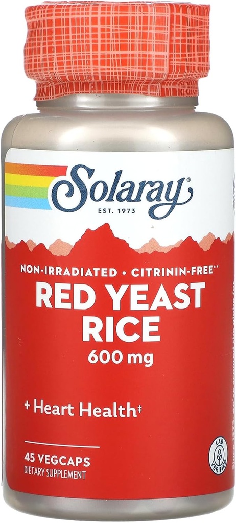 SOLARAY Red Levest Rice - 600 MG (45 Cápsulas)