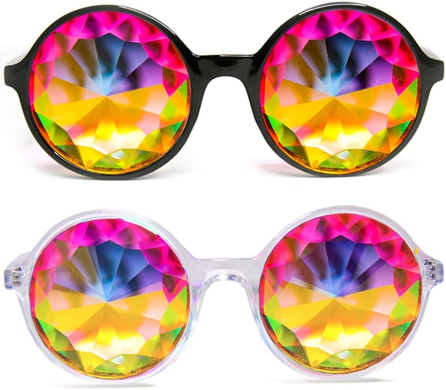 GloFX Kaleidoscope Óculos de cristal leve EDM Festival Diffraction