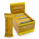 Porque barras, barras de proteína, limão Zesty, 2.04 barras de onça (Pacote de 12 barras de proteína) - Superalimento da barra de proteína, sem glúten, não OGM, Orgânico, Vegan, Ingredientes simples