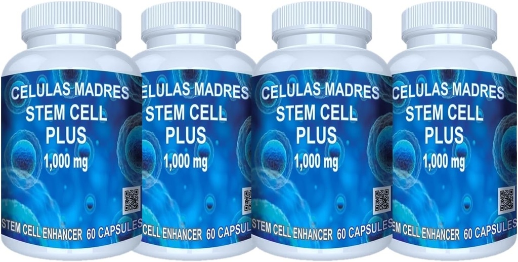 VITAMISAN 4 Celulas Madres Stemcells AFA Blue Green Algae Anti- envelhecimento 240 Cápsulas