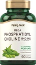 Piping Rock Phosphatidyl Choline Supplement .840mg .90 Softgels .. da Lecitina de Soja .