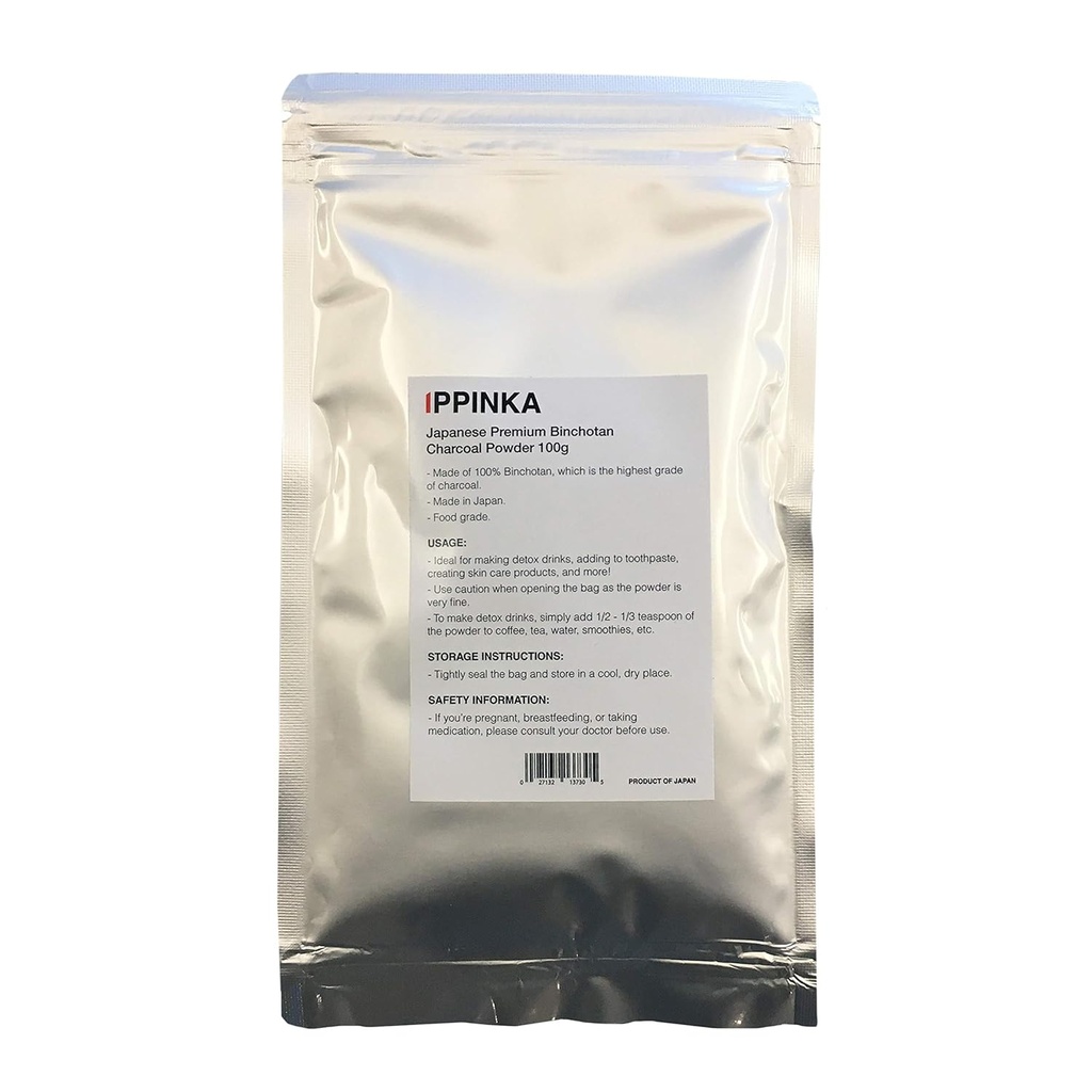 Pó de carvão de carvão japonês Premium Binchotan 100g