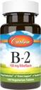 Carlson - B-2, 100 mg Riboflavina, Produção de Energia, Apoio à Visão e Pele Saudável, 100 Comprimidos Vegetarianos