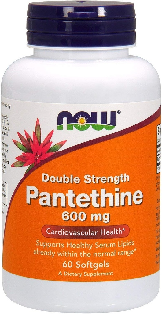 Pantetina, 600 mg, 60 SGELS por Now Foods (Pacote de 4)