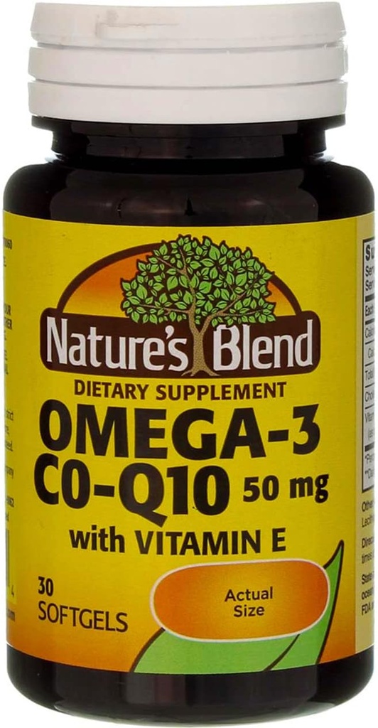 Mistura da natureza Co-Q10 & Omega-3 30 Sgels