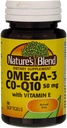 Mistura da natureza Co-Q10 & Omega-3 30 Sgels
